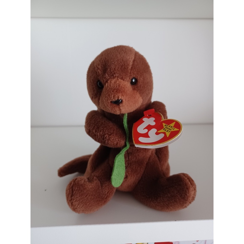 Vintage Seaweed The Otter Ty Beanie Baby Plush Stuffed Animal Collectible Toy